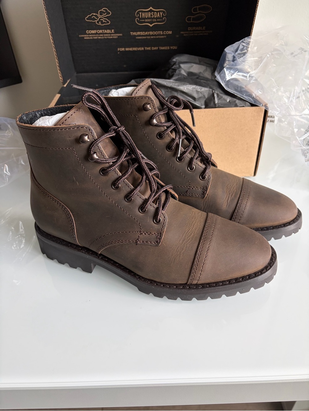 Thursday Boot Company - Captain Stormking in Tobacco - Men’s US Size 8